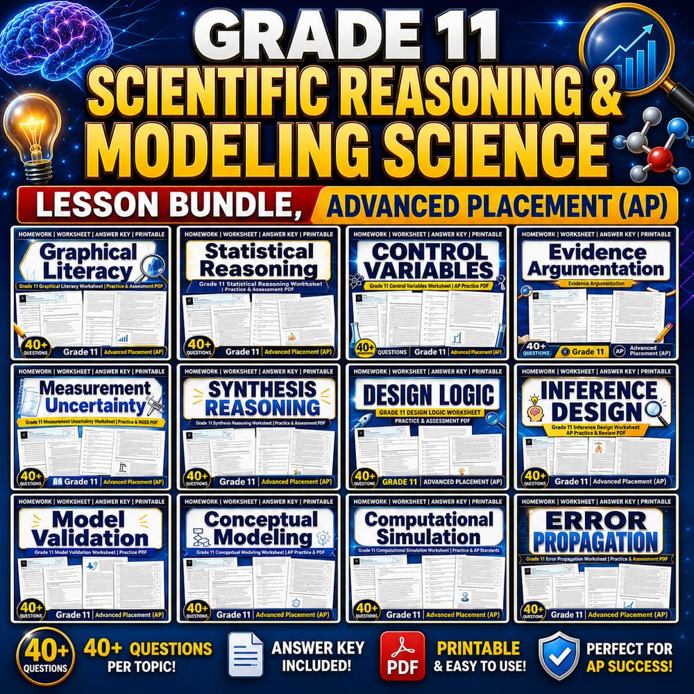 Grade 11 Scientific Reasoning & Modeling  Bundle, Advanced Placement (AP) — bundle cover