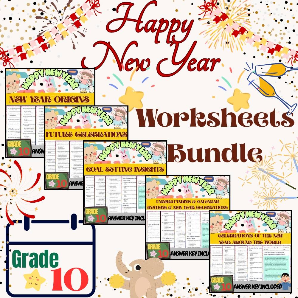 Grade 10 Seasonal bundle Calendar Systems & Celebrations(Worksheet & Answer Key) — bundle cover
