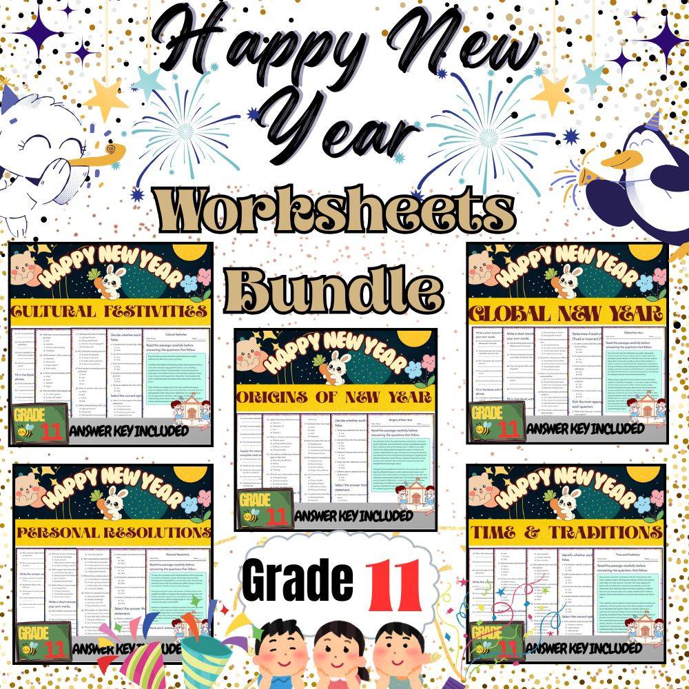 Grade 11 Seasonal Traditions & Cultures Unit Bundle (Worksheet & Answer Keys) — bundle cover