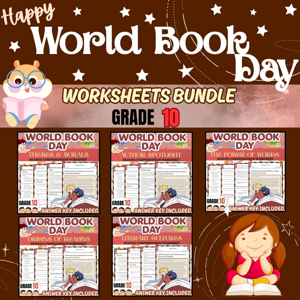 Grade 10 Holiday ELA Custom Bundle: Common Core ELA Reading Practice — bundle cover