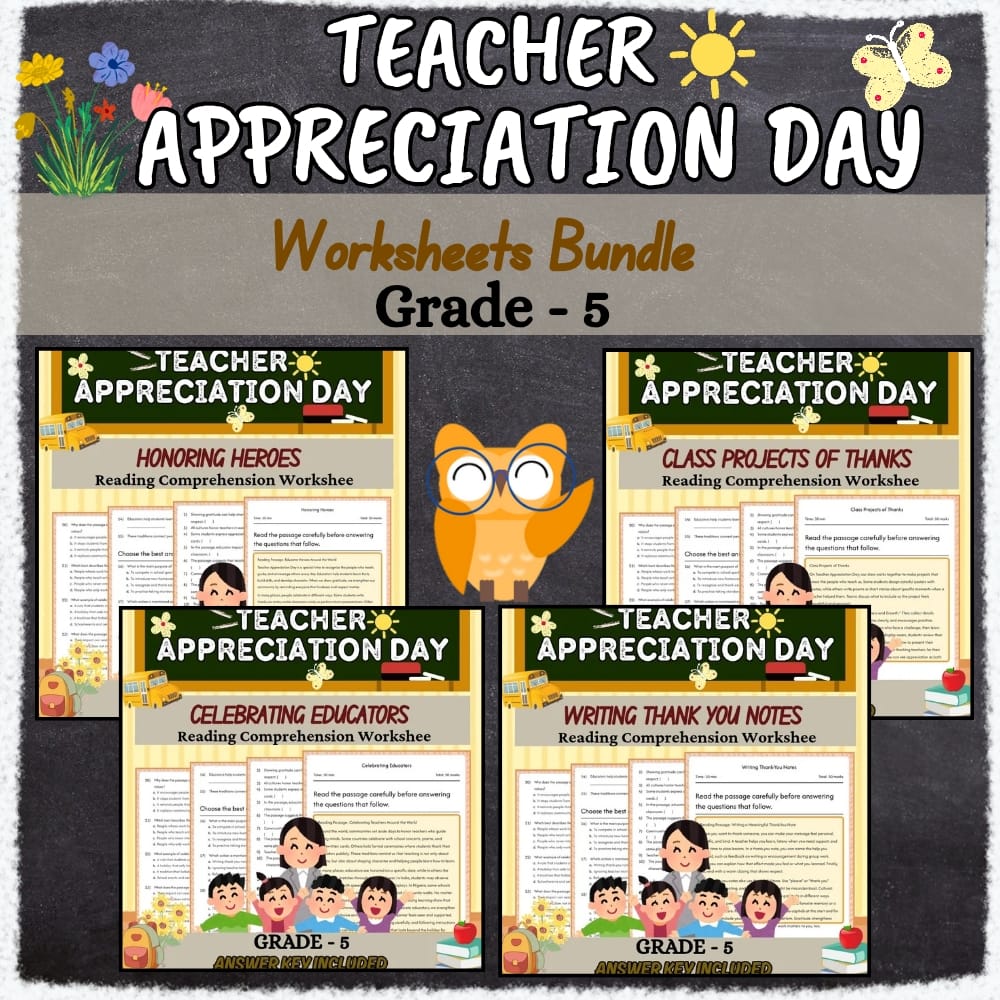Grade 5 Holiday Heroes & Thank-You Notes Custom Bundle CCSS ELA — bundle cover