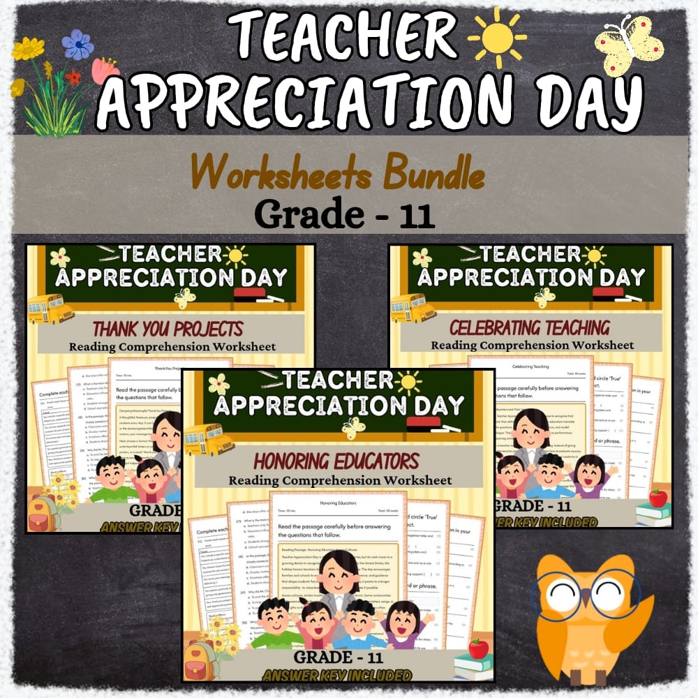 Grade 11 Teacher Appropriate Day Holiday Lesson Bundle:Backward Design Framework — bundle cover