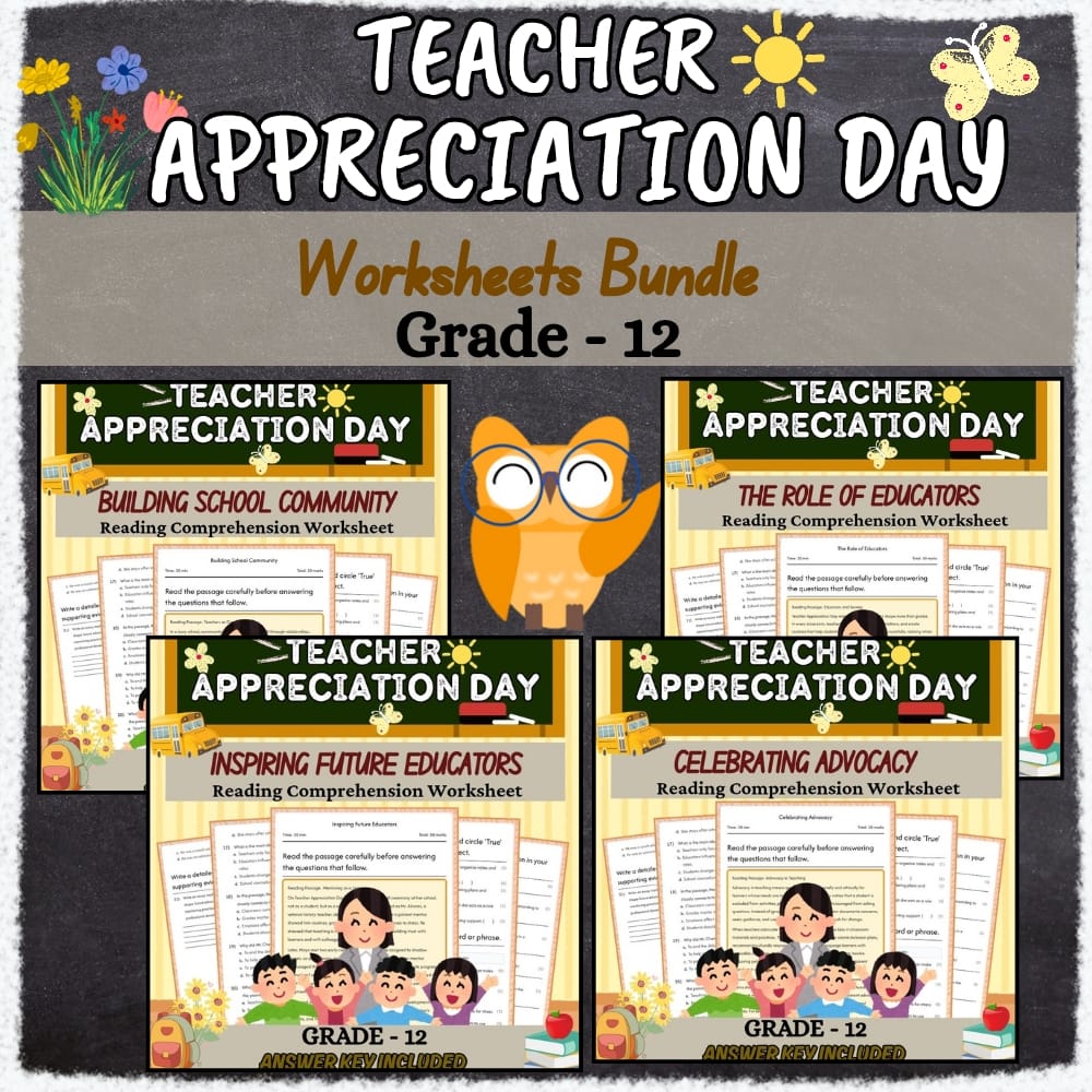 Grade 12 Holiday Teacher Days: Lesson Bundle for SEL Framework — bundle cover