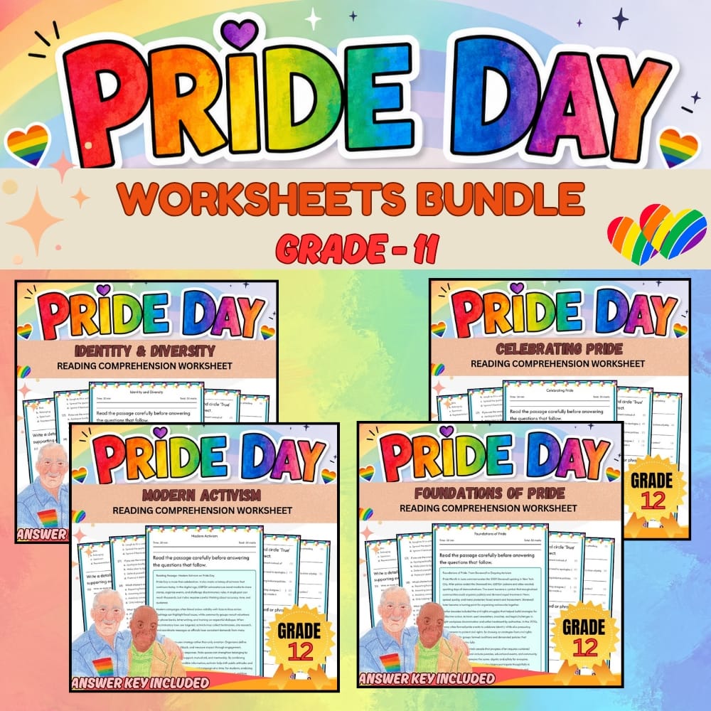 Grade 12 Holiday Pride Day: Holiday Mini-Unit Resource (C3 Framework) — bundle cover