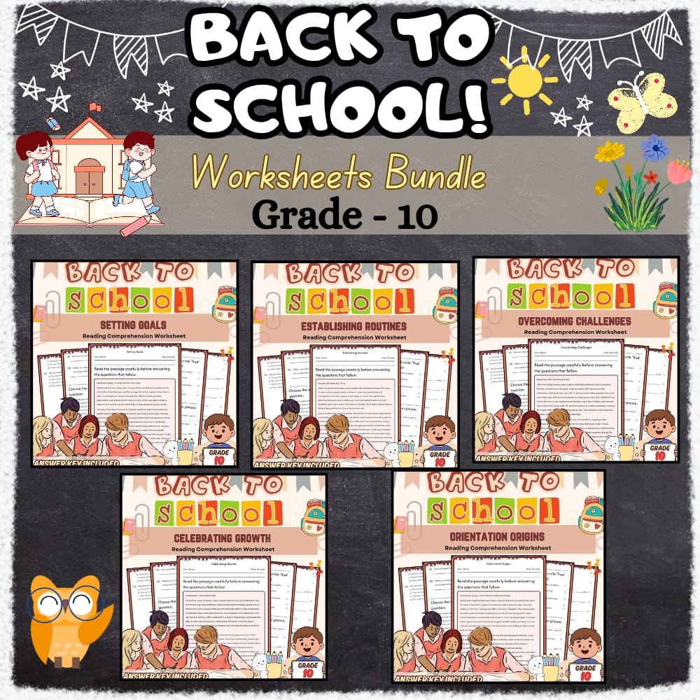 Holiday Back to School Lesson Bundle | Grade 10 | Holiday SEL | casel Framework — bundle cover