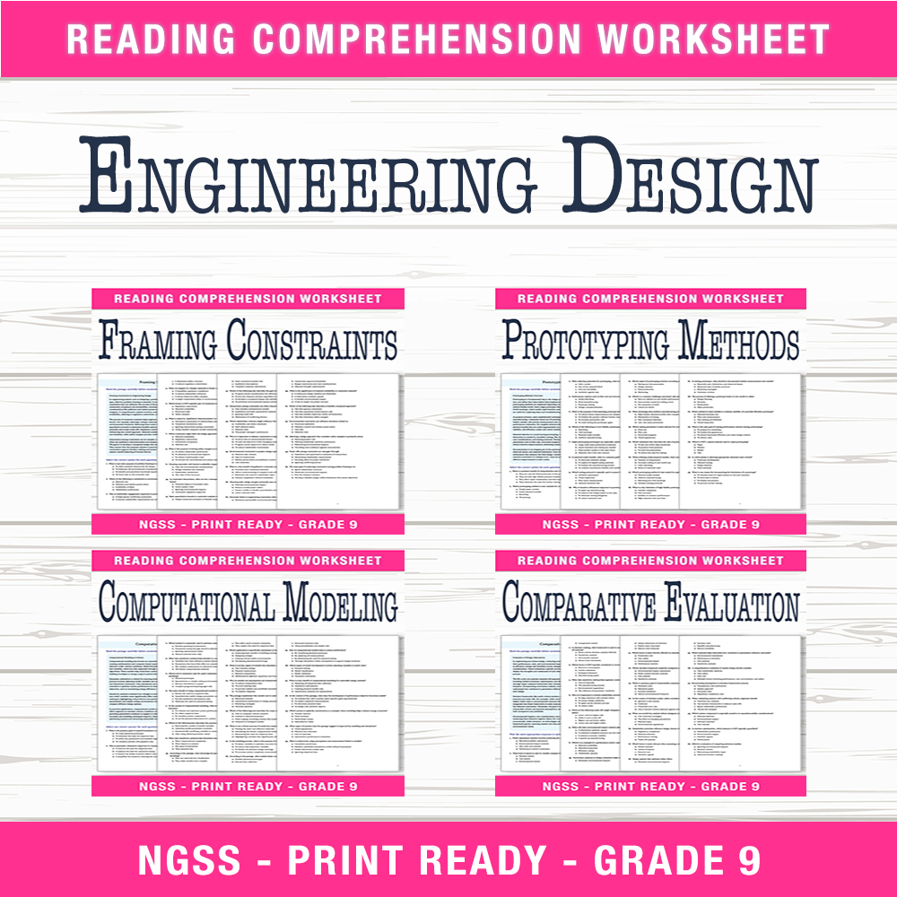 Grade 9 Science | Engineering Design & System Evaluation Unit Bundle  — bundle cover