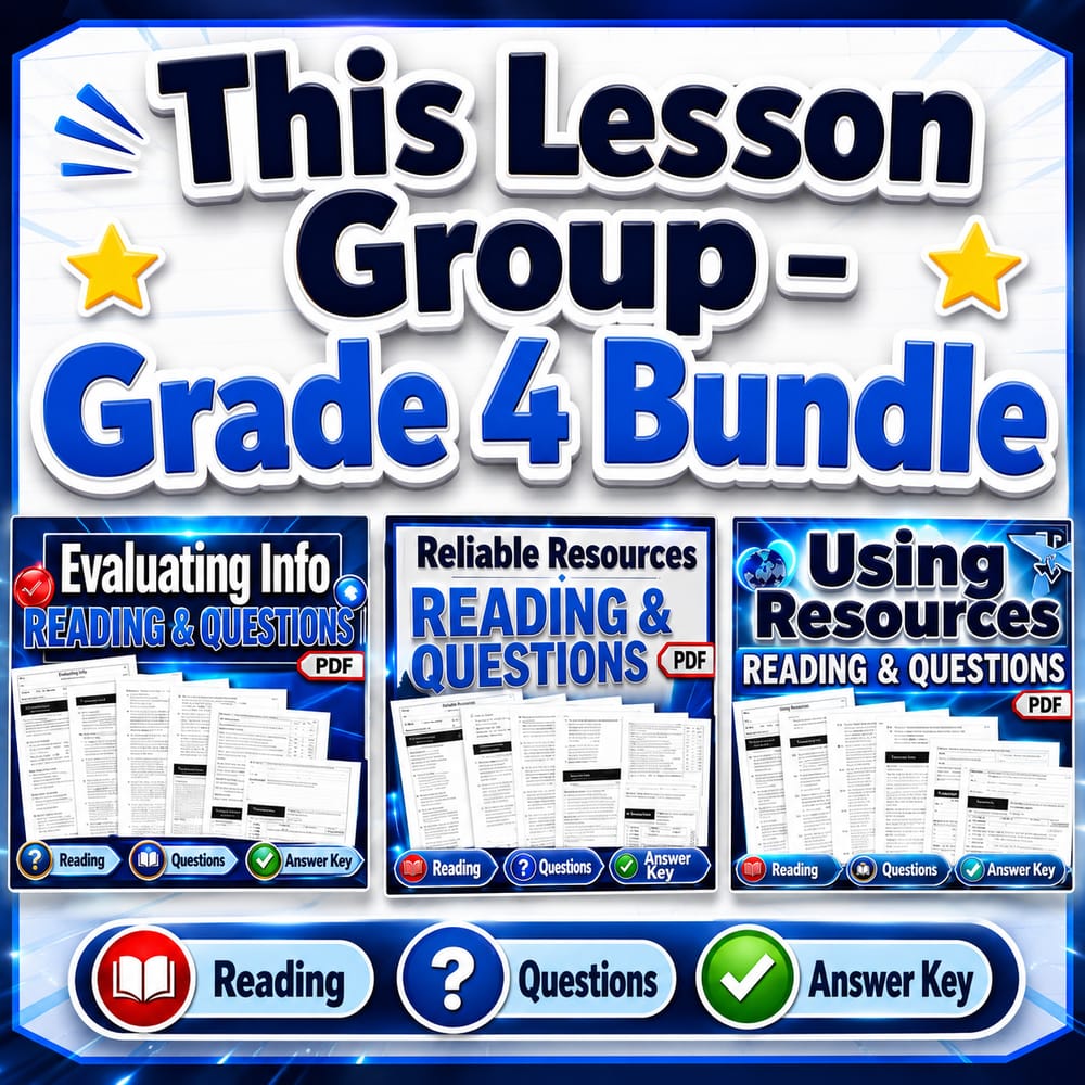 Evaluating Health Resources and Critical Thinking Grade 4 Health Lesson Bundle | NHES — bundle cover