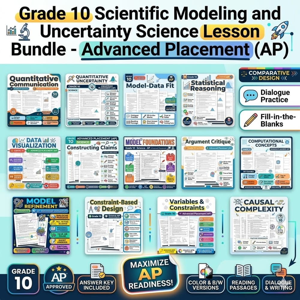 Grade 10 Science Practices Science Lesson Bundle | AP Standards Framework — bundle cover