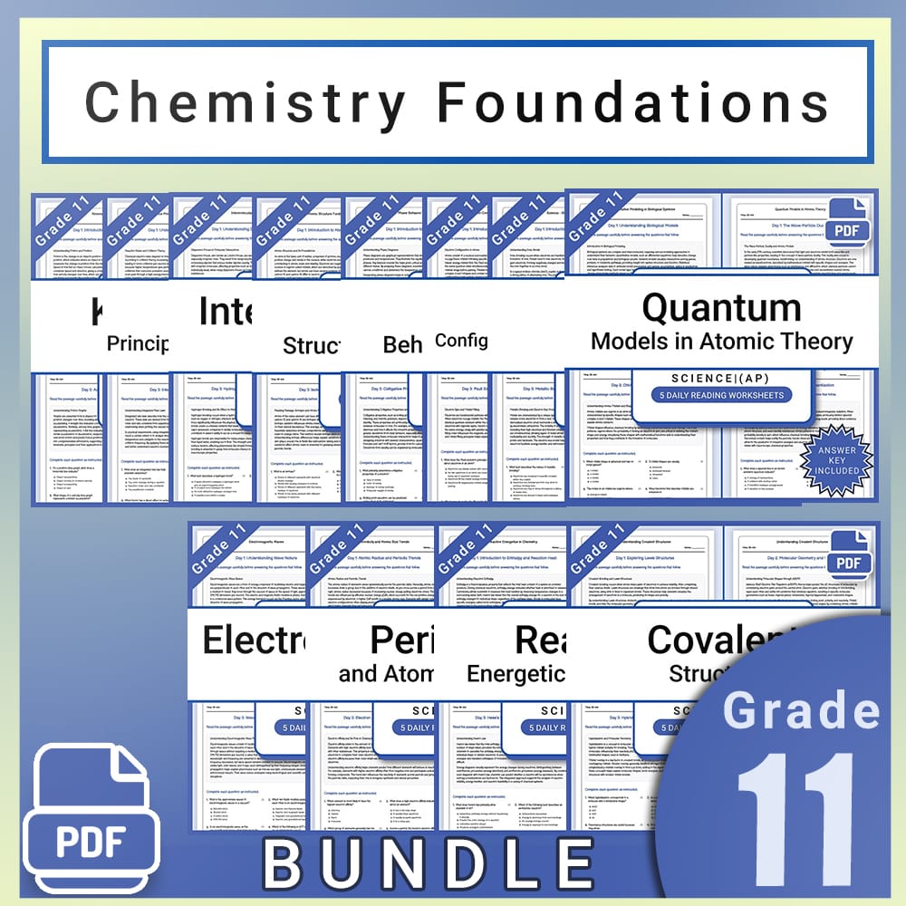 Grade 11 Science Biology and Ecosystems AP Lesson Bundle — bundle cover