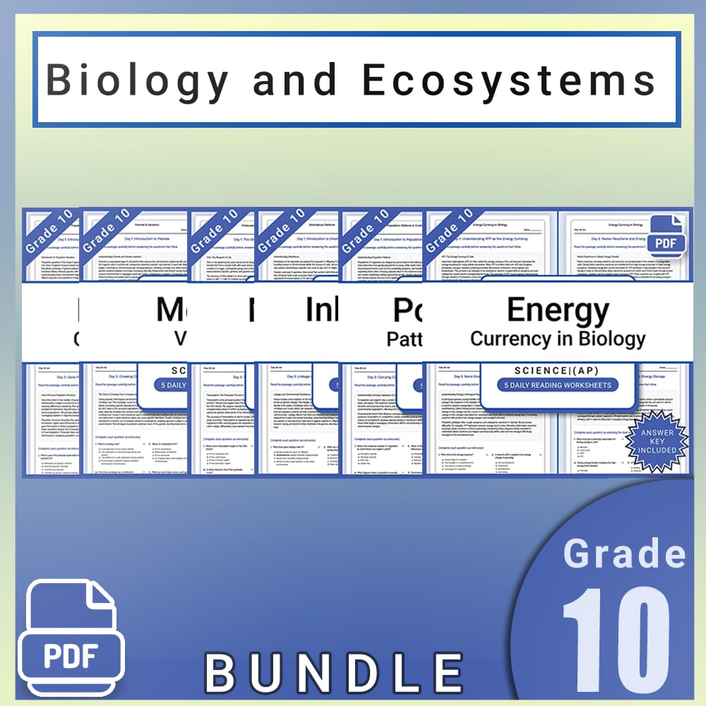 Grade 10 Science Lesson Bundle | AP Earth & Environmental Topics — bundle cover