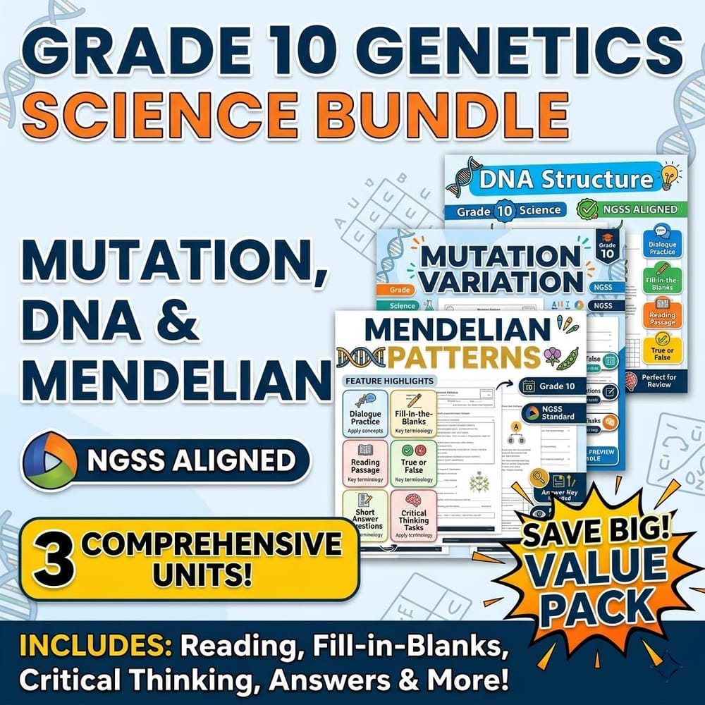 Grade 10 Electromagnetic Waves & Signals Science Lesson Bundle – NGSS — bundle cover