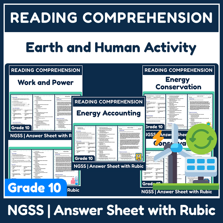 Grade 10 Science | Energy & Thermal Transfer Unit Worksheet Bundle — bundle cover