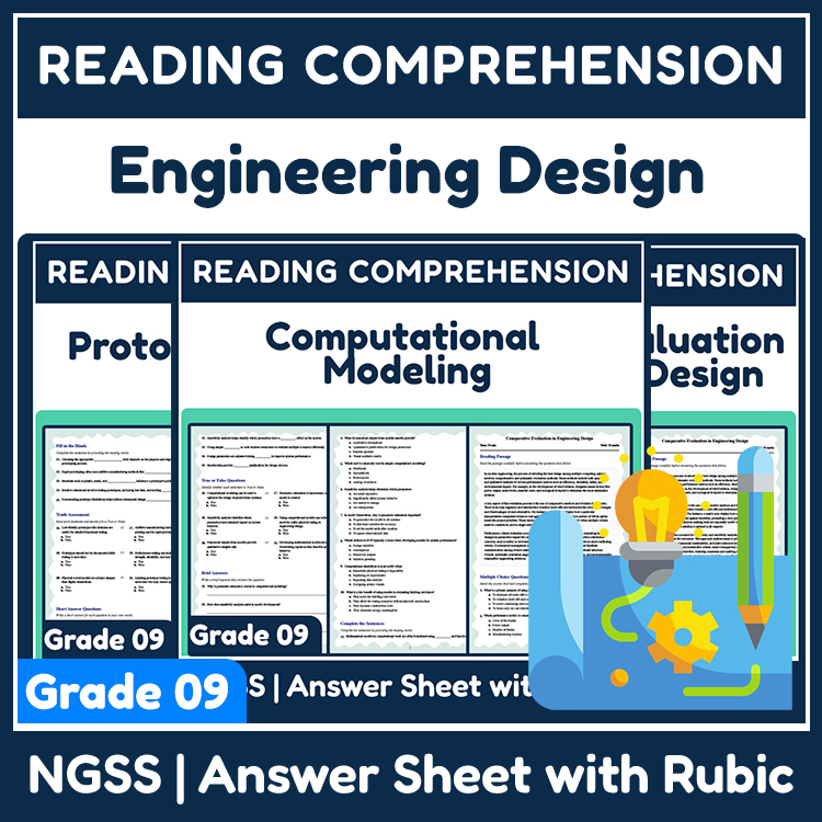 Grade 9 Science Unit | Engineering Prototyping & Modeling Worksheets — bundle cover