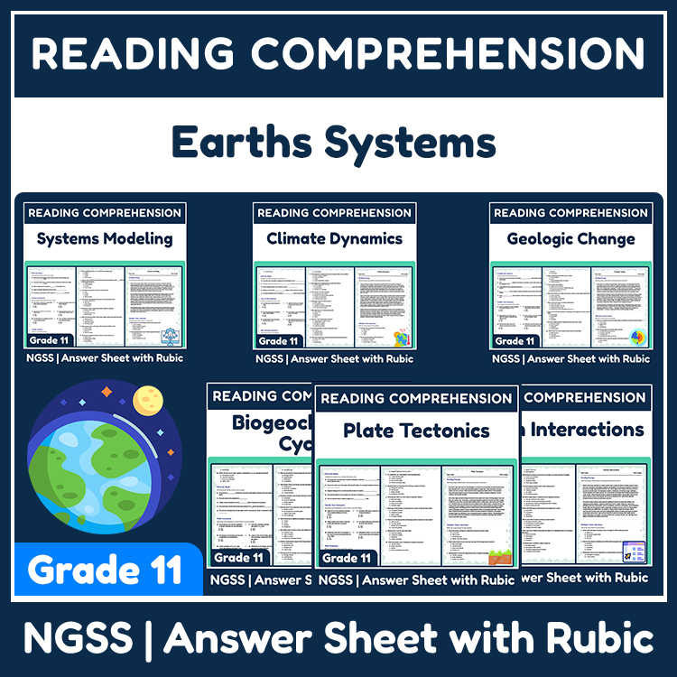 Grade 11 Science | Ecosystems & Earth Systems Worksheet Bundle — bundle cover