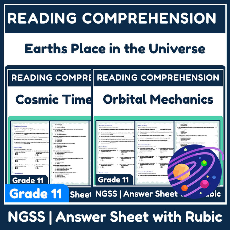 Grade 11 Science | Orbital Mechanics & Cosmic Timescales Unit Bundle — bundle cover