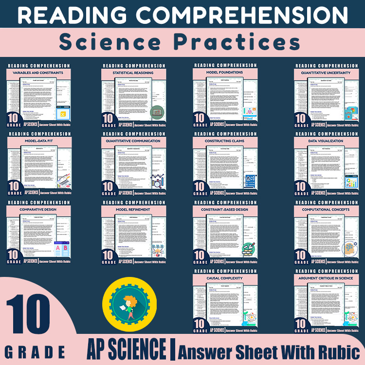 Grade 10 Science Unit Worksheet Pack – Data Analysis & Scientific Reasoning — bundle cover