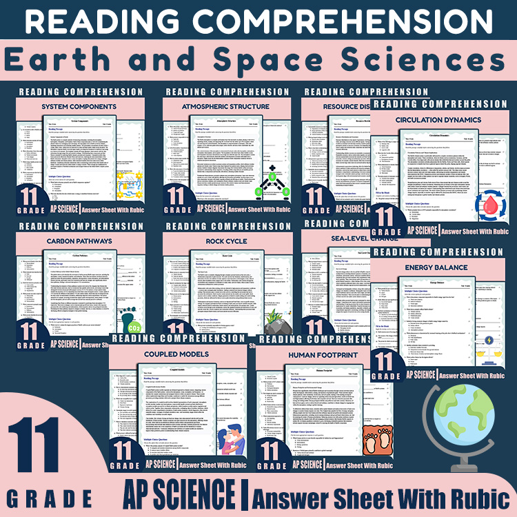 Grade 11 Science Unit Bundle | Earth Systems & Climate Change Worksheets — bundle cover