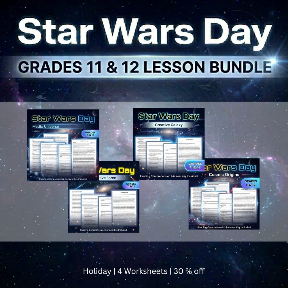 Grade 11 - 12 Holiday Science Custom Bundle (NGSS) Worksheets & Assessments — bundle cover
