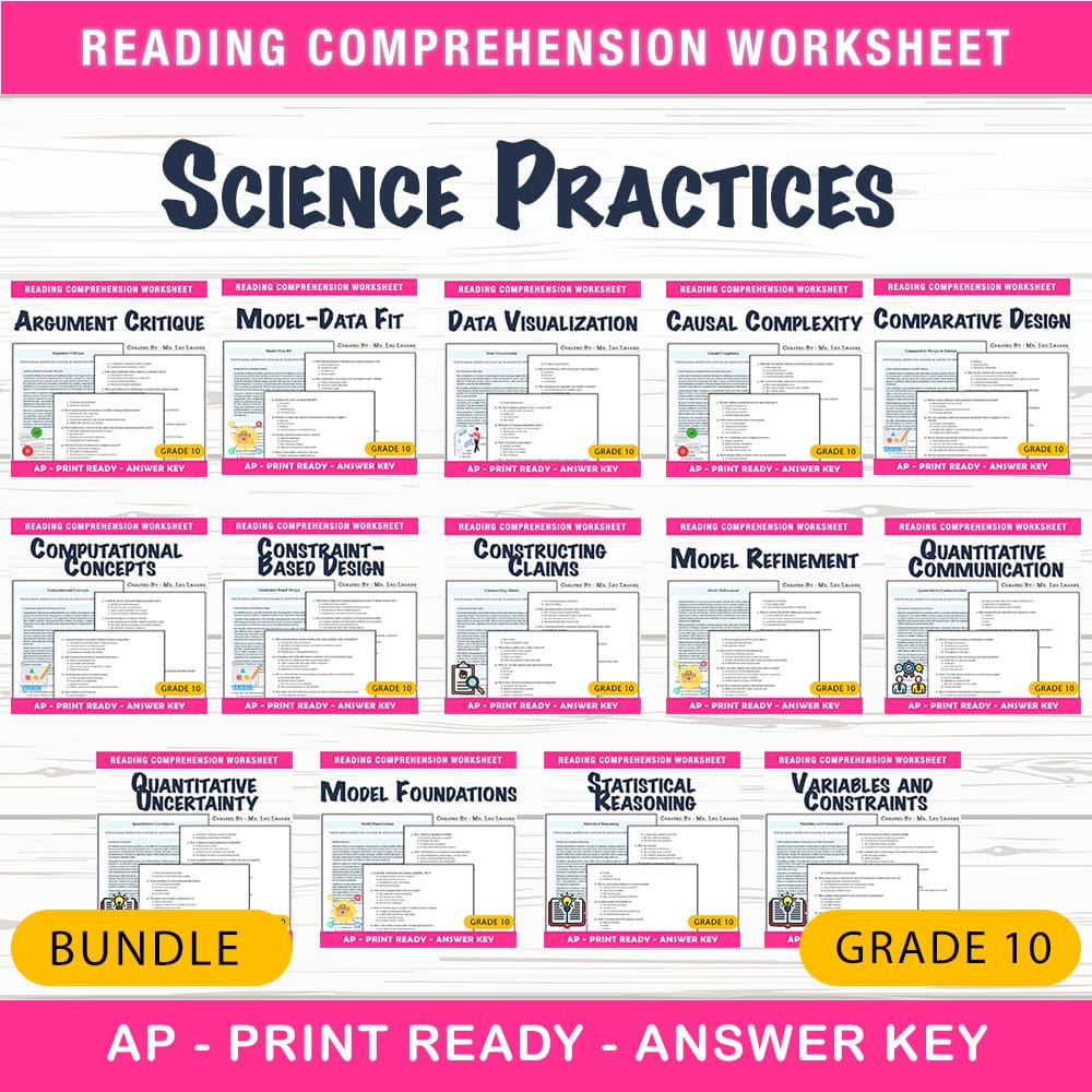 Grade 10 Science  Bundle: Master Scientific Modeling & Data Analysis — bundle cover