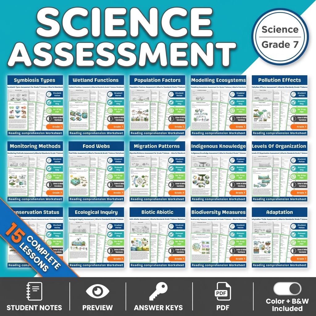 Lesson Bundle Grade 7 Science - Interactions and Ecosystems — bundle cover