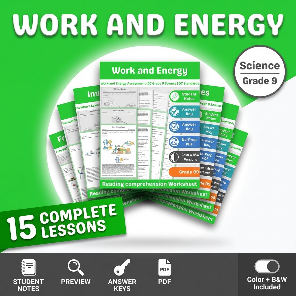 Grade 9 Science Mini Bundle – Forces and Motion Standards-Aligned Not Specified — bundle cover