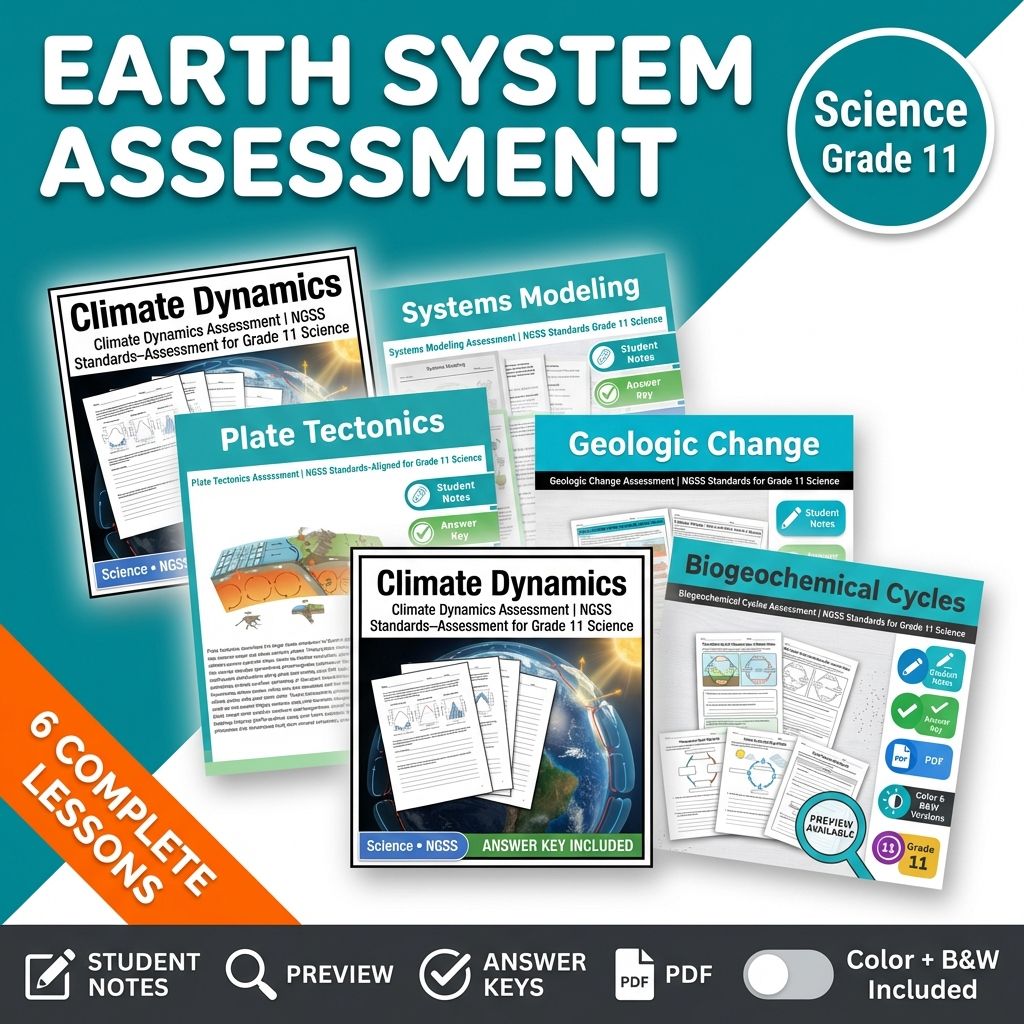 Grade 11 Science Mini Bundle – Earth's Systems Curriculum-Aligned Lesson Pack — bundle cover