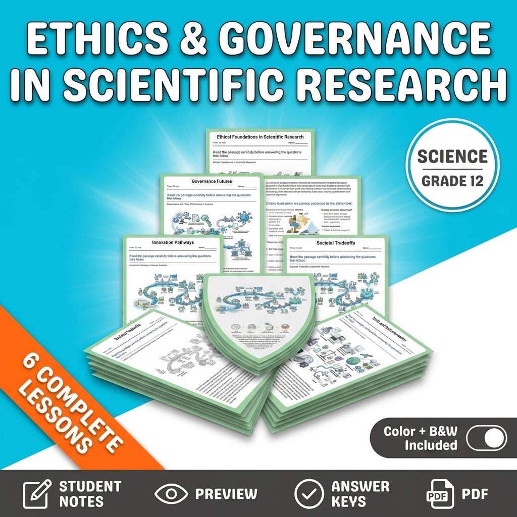 Grade 12 Science Technology and Society Science Lesson Bundle: TEKS — bundle cover