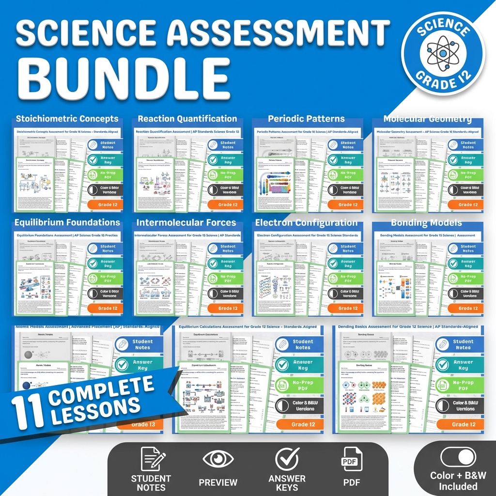 Grade 12 Science Mini Bundle | Chemistry Foundations AP Standards-Aligned — bundle cover