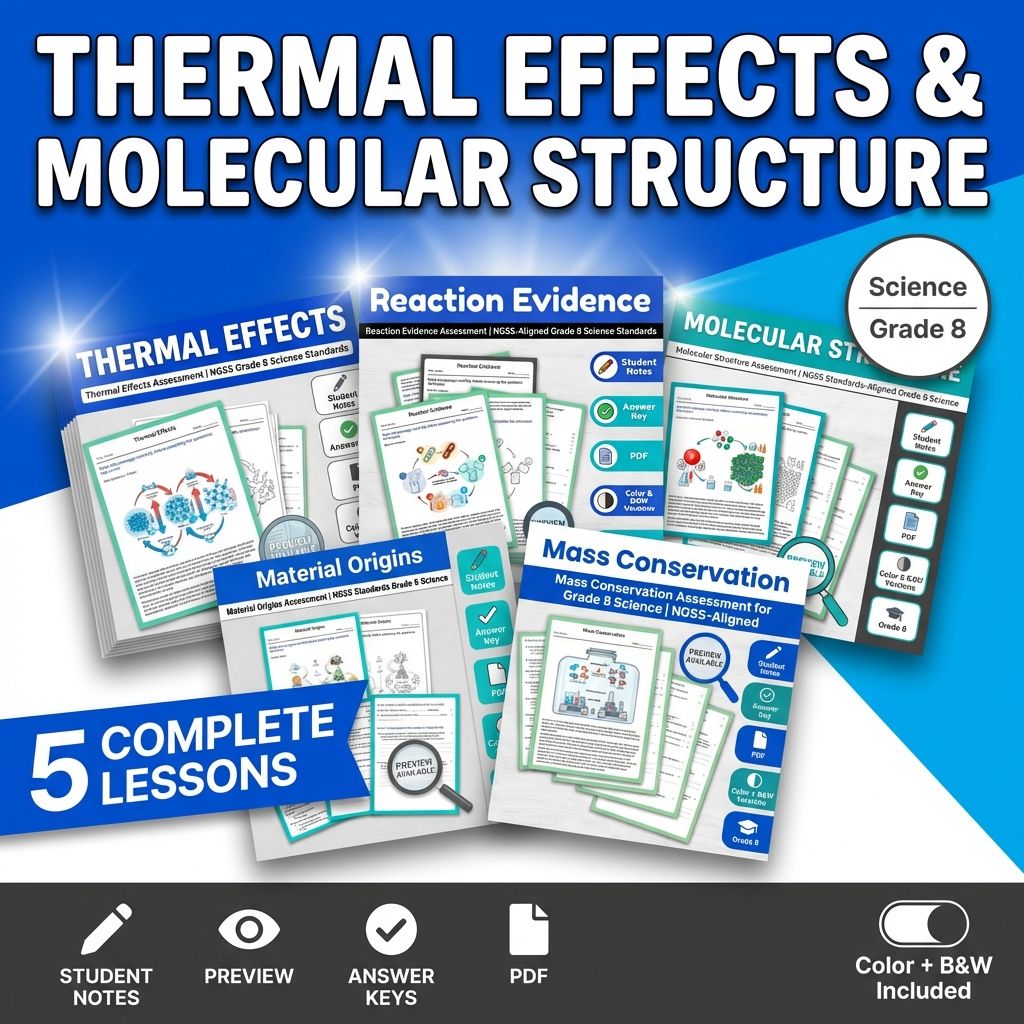 Grade 8 Science Mini Bundle | Matter and Its Interactions NGSS Not specified — bundle cover