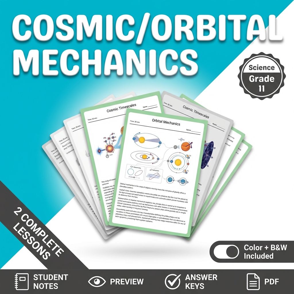 Grade 11 Science Mini Bundle | Cosmic/Orbital Mechanics Assessment NGSS — bundle cover