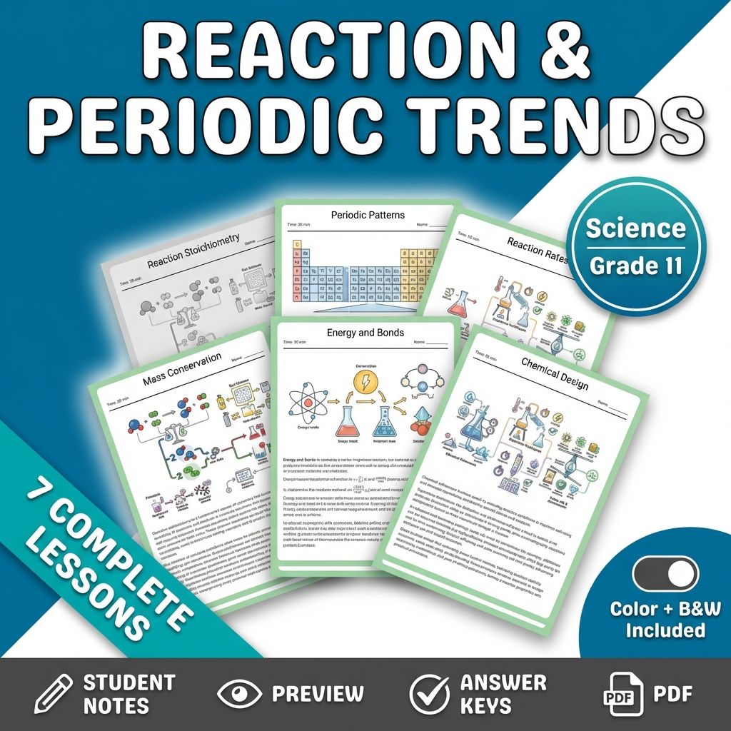 Grade 11 Science Mini Bundle – Matter and Its Interactions NGSS Unit — bundle cover