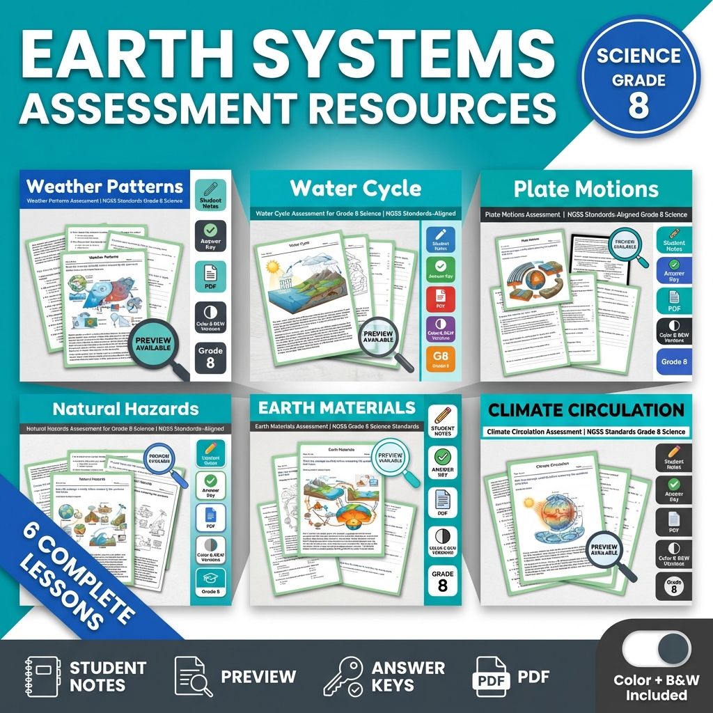Grade 8 Science Mini Bundle – Earth's Systems & NGSS Standards-Aligned — bundle cover