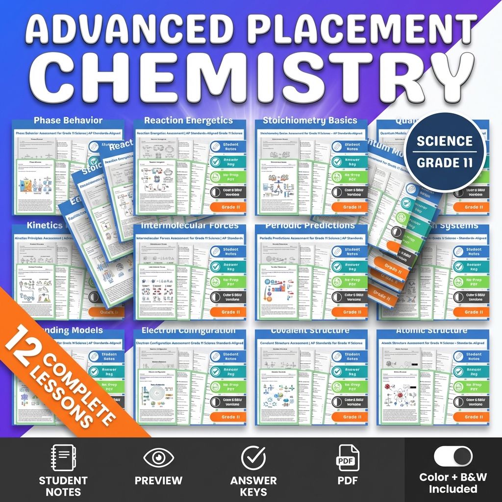Grade 11 Science Mini Bundle – Chemistry Foundations AP Standards-Aligned — bundle cover