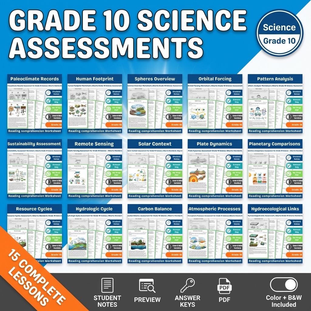Grade 10 Earth and Space Systems Science Lesson Bundle for Alberta — bundle cover