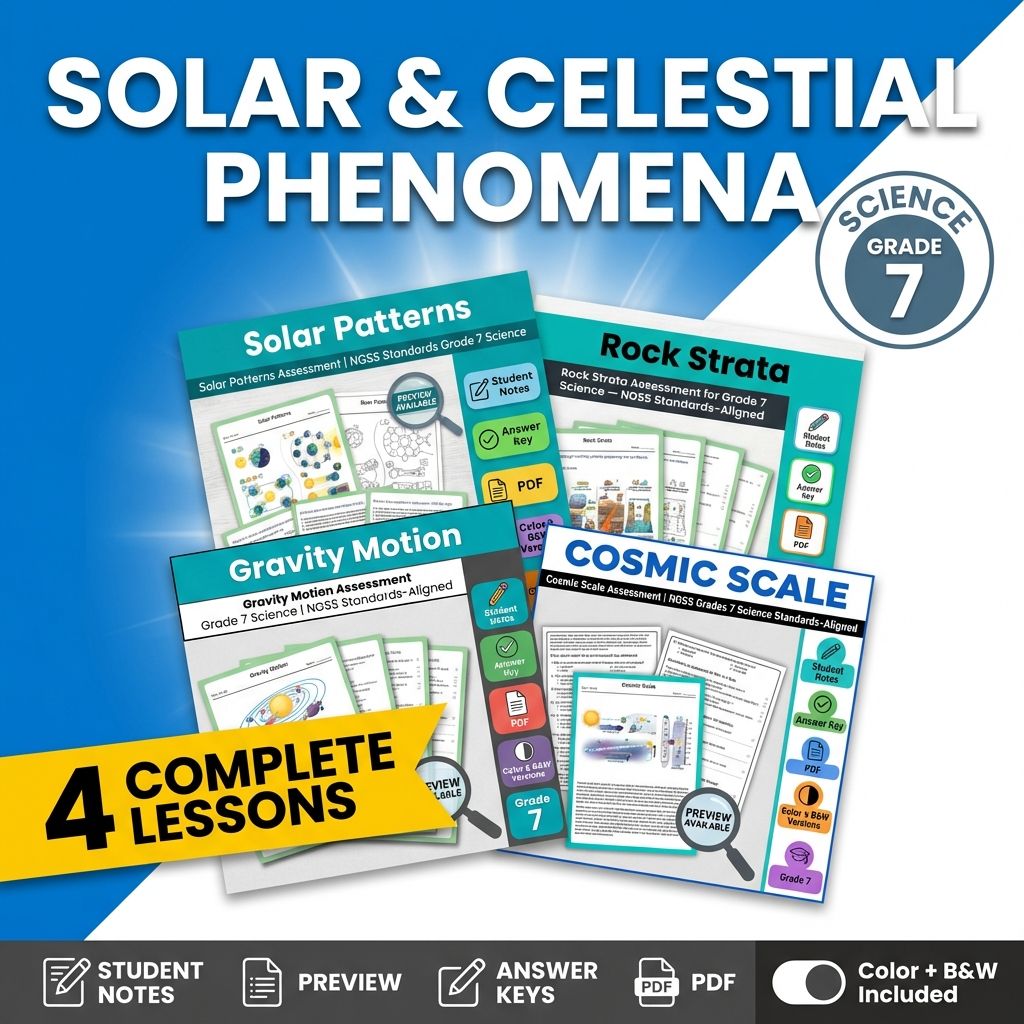 Grade 7 Science Mini Bundle – Earth's Place in the Universe | NGSS Standards — bundle cover