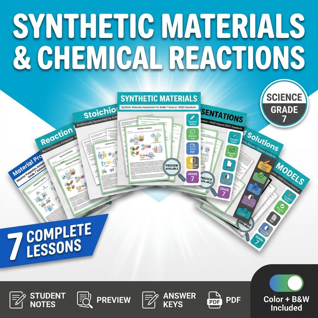 Grade 7 Science Lesson | Matter and Its Interactions Standards — bundle cover