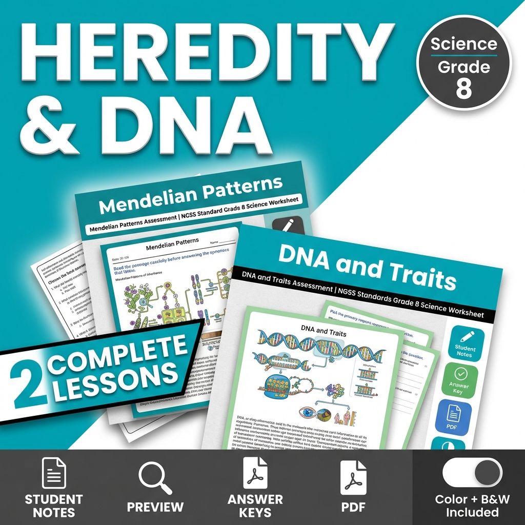 Grade 8 Science Mini Bundle – Heredity: Inheritance and Variation Not specified — bundle cover