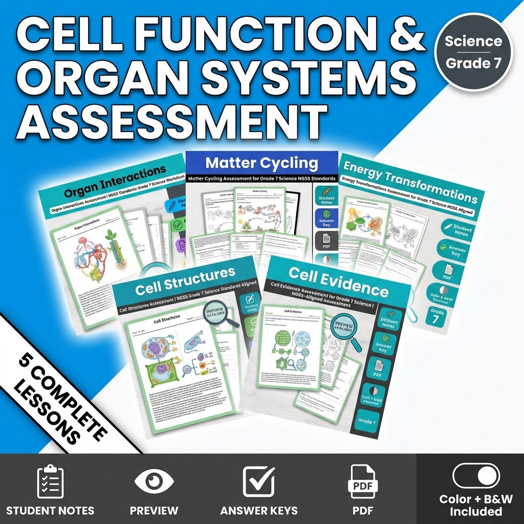 Grade 7 Science Mini Bundle – From Molecules to Organisms Structures & Processes — bundle cover