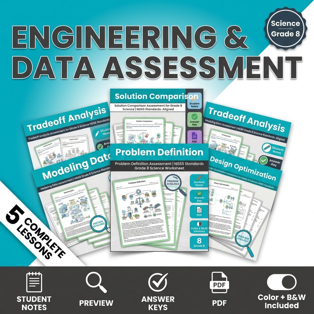 Grade 8 Science Mini Bundle – Engineering Design Unit & Assessments — bundle cover