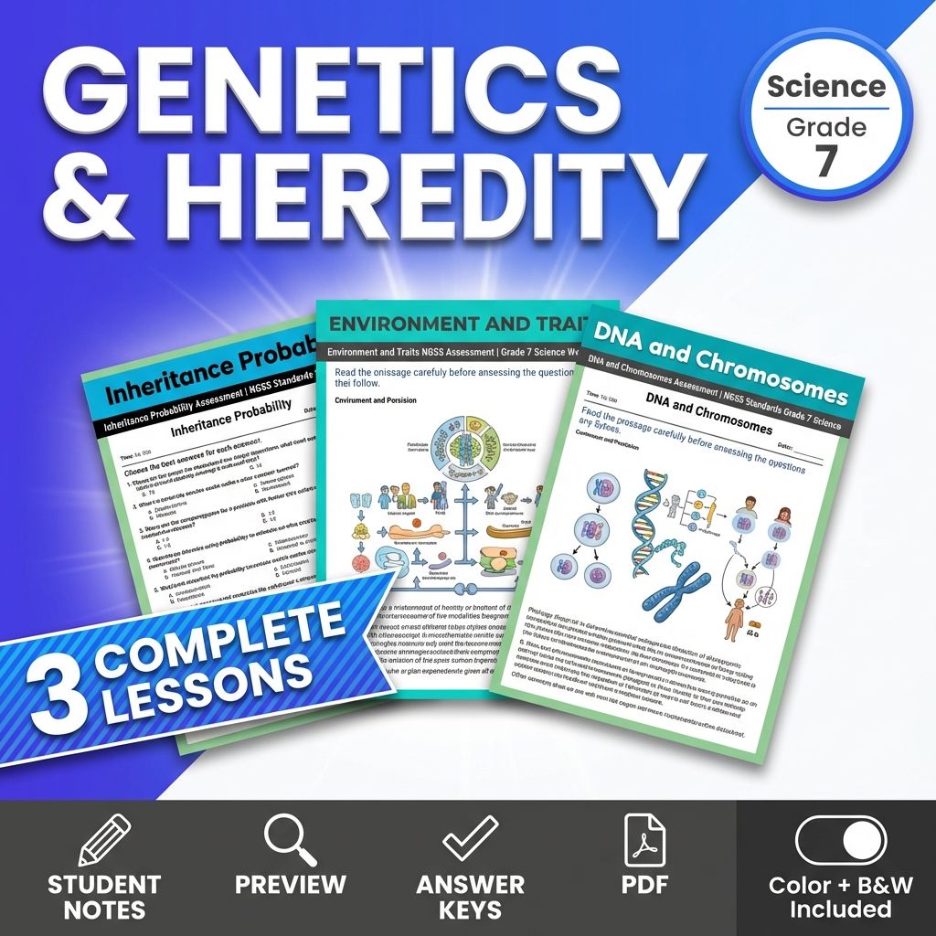 Grade 7 Science Mini Bundle – Heredity: Inheritance and Variation of Traits — bundle cover