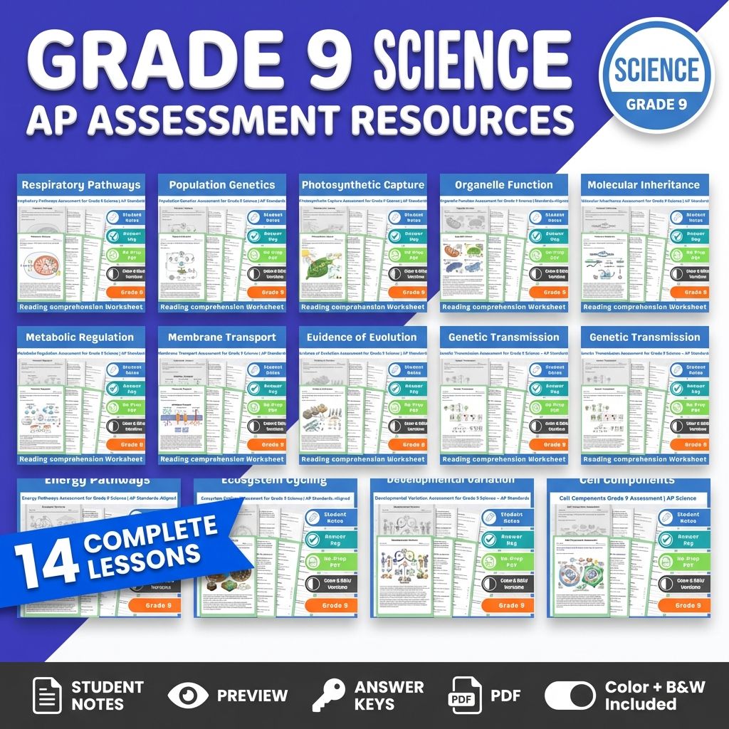 Grade 9 Science Mini Bundle | Biology & Ecosystems Unit AP Standards — bundle cover