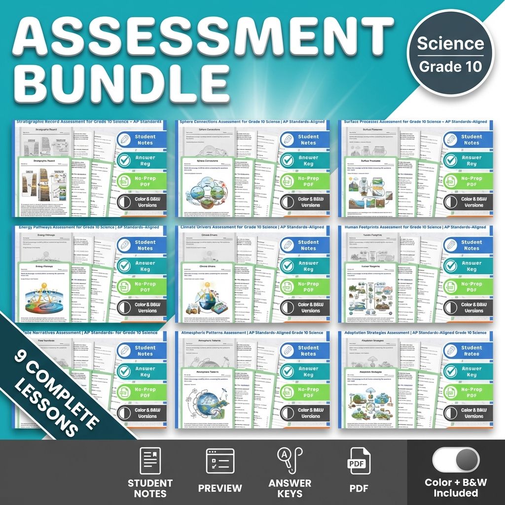 Lesson Bundle | Grade 10 Science Earth and Space Standards-Aligned — bundle cover
