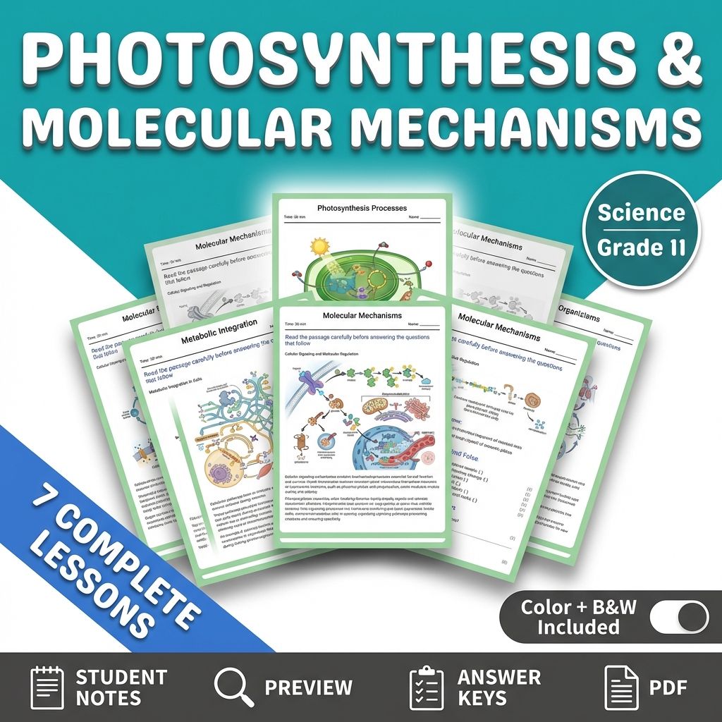 Grade 11 Science Mini Bundle | From Molecules to Organisms NGSS Not Specified — bundle cover