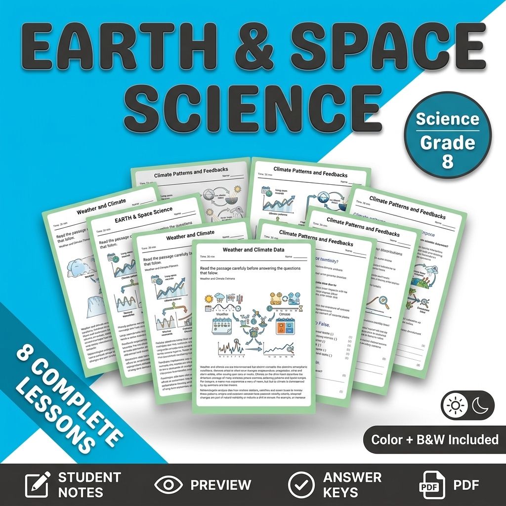 Lesson Bundle: Grade 8 Earth & Space Science Science General Framework — bundle cover