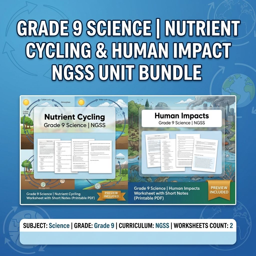 Grade 9 Science | Ecosystems: Interactions, Energy & Dynamics NGSS UNIT Bundle — bundle cover