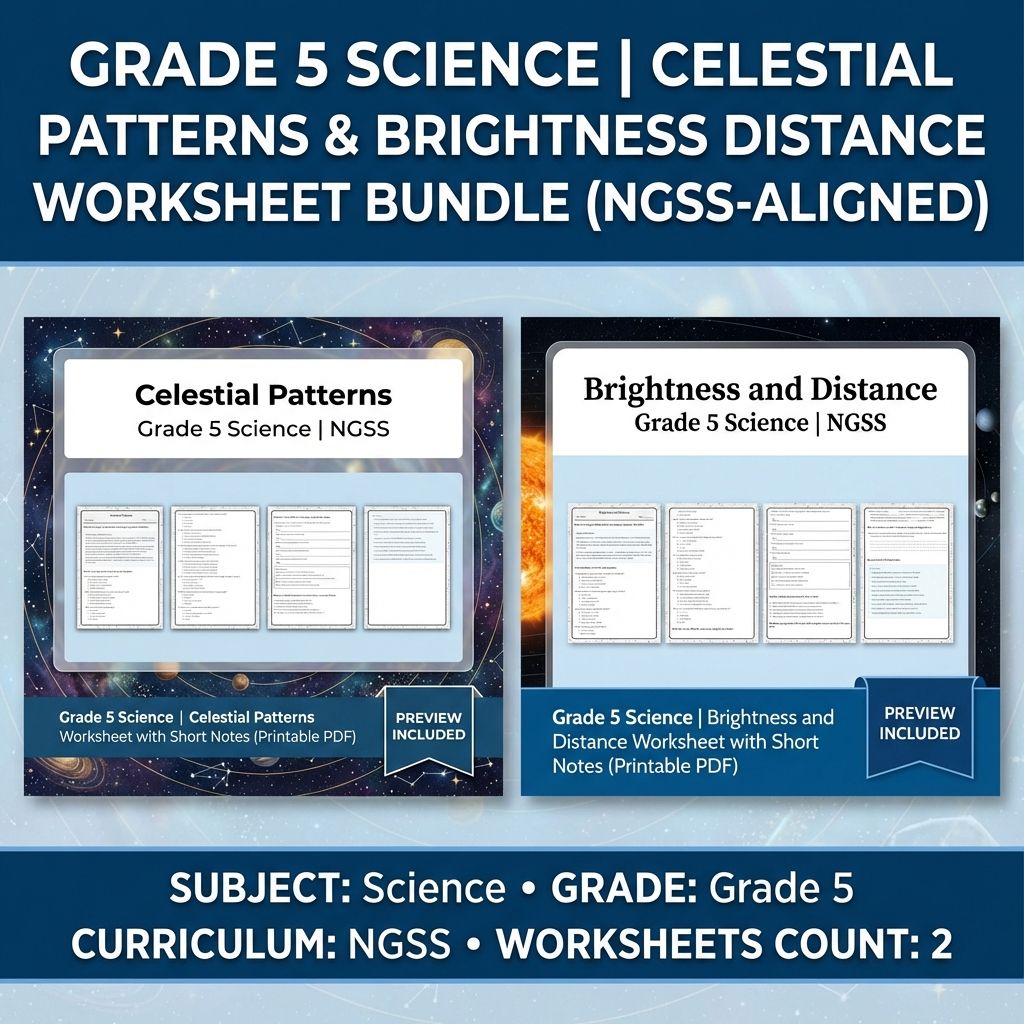 Grade 5 Science | Earth and Space Unit Bundle NGSS-Aligned Resources — bundle cover