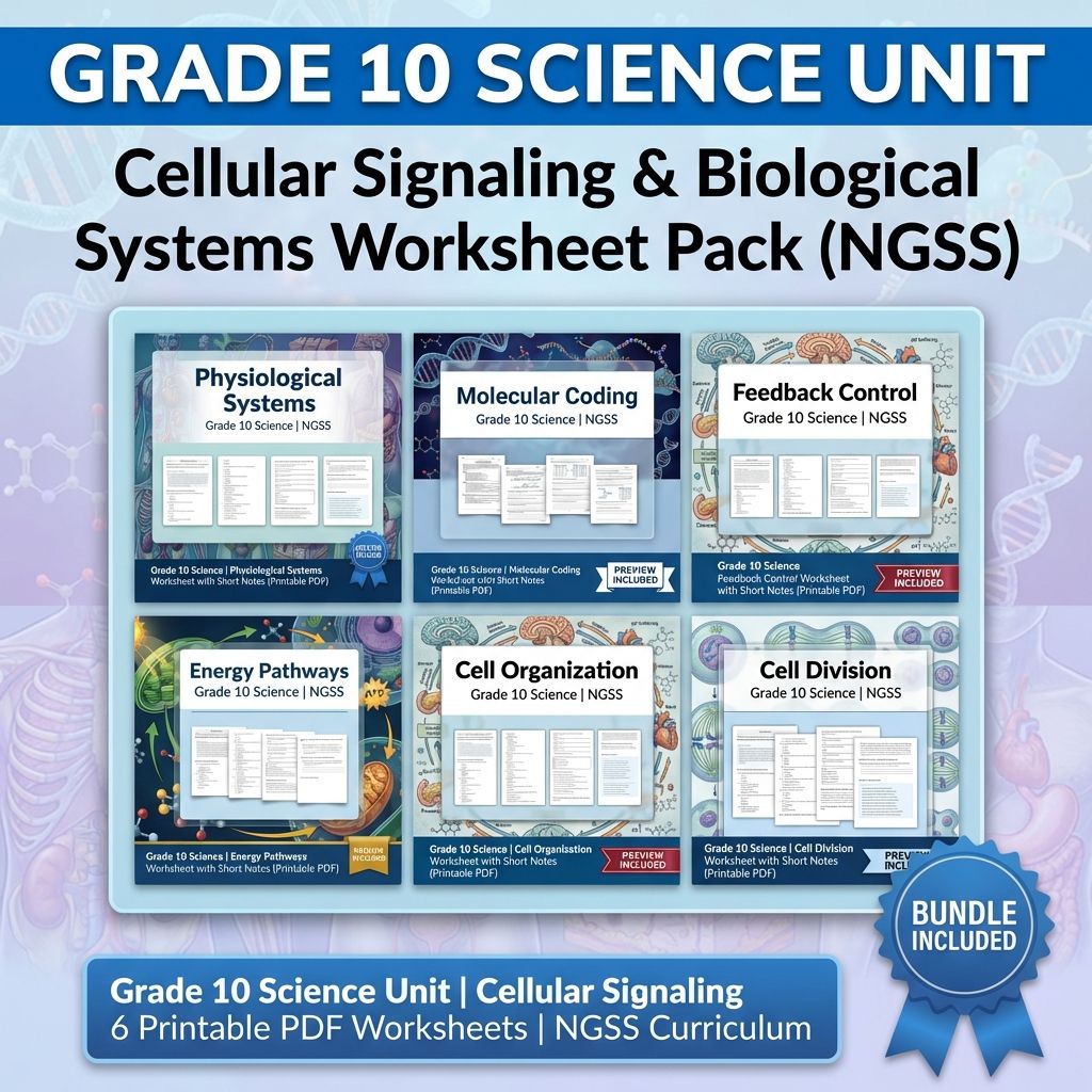 Grade 10 Science NGSS  Bundle | Molecules to Organisms Structures & Processes — bundle cover