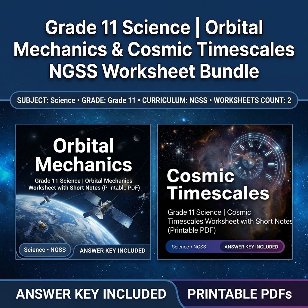 Grade 11 Science | Earth's Place in the Universe NGSS Unit Bundle — bundle cover