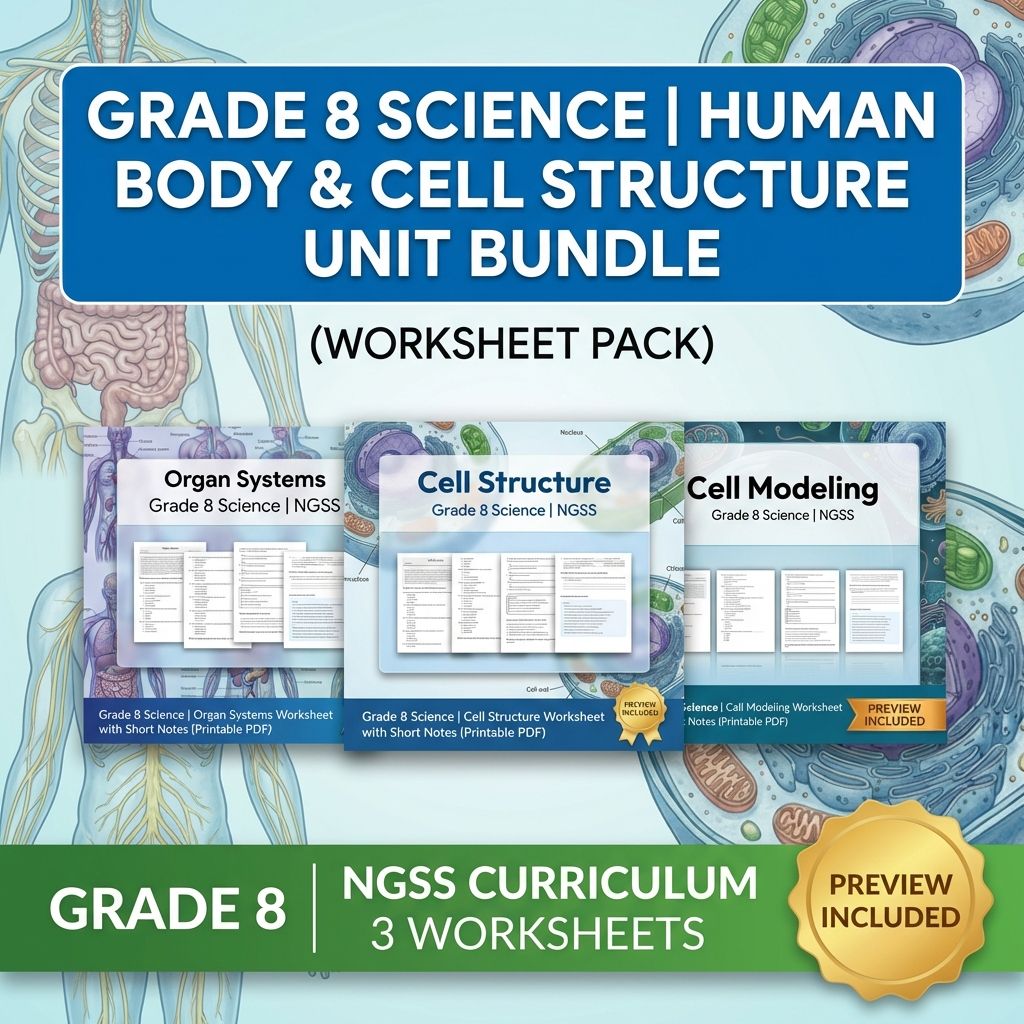 Grade 8 Science Unit | From Molecules to Organisms Structures & Processes (NGSS) — bundle cover