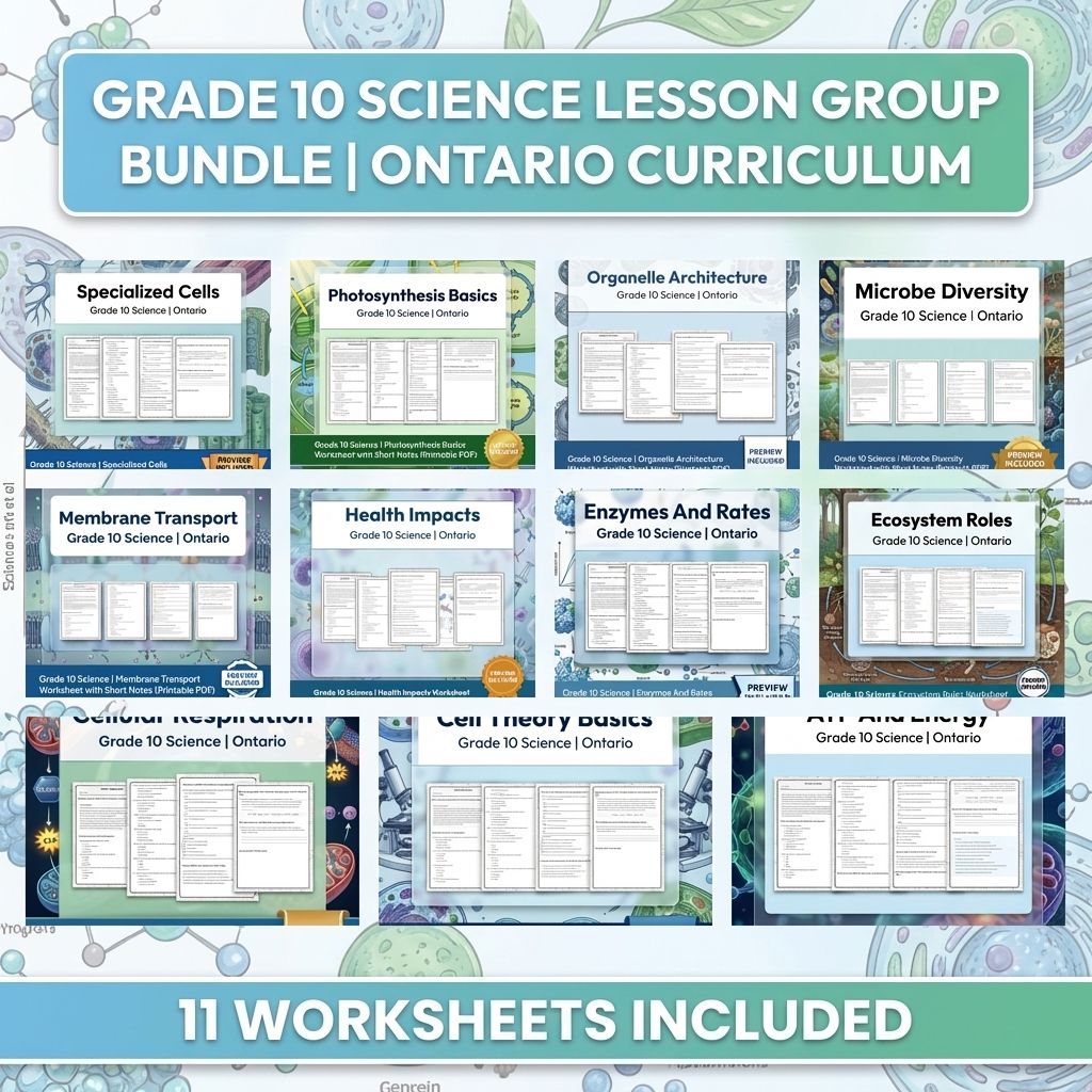 Grade 10 Science Lesson Group Bundle | Ontario Curriculum — bundle cover